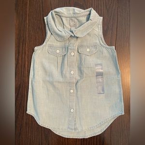 Baby Gap Sleeveless Denim Top - 3 years